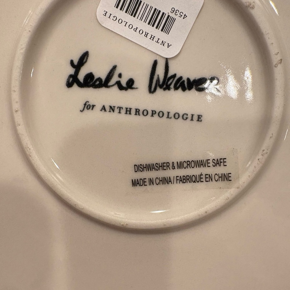 Leslie Weaver x Anthropologie Belle D’Isle Dessert Plate - Picture 2 of 2